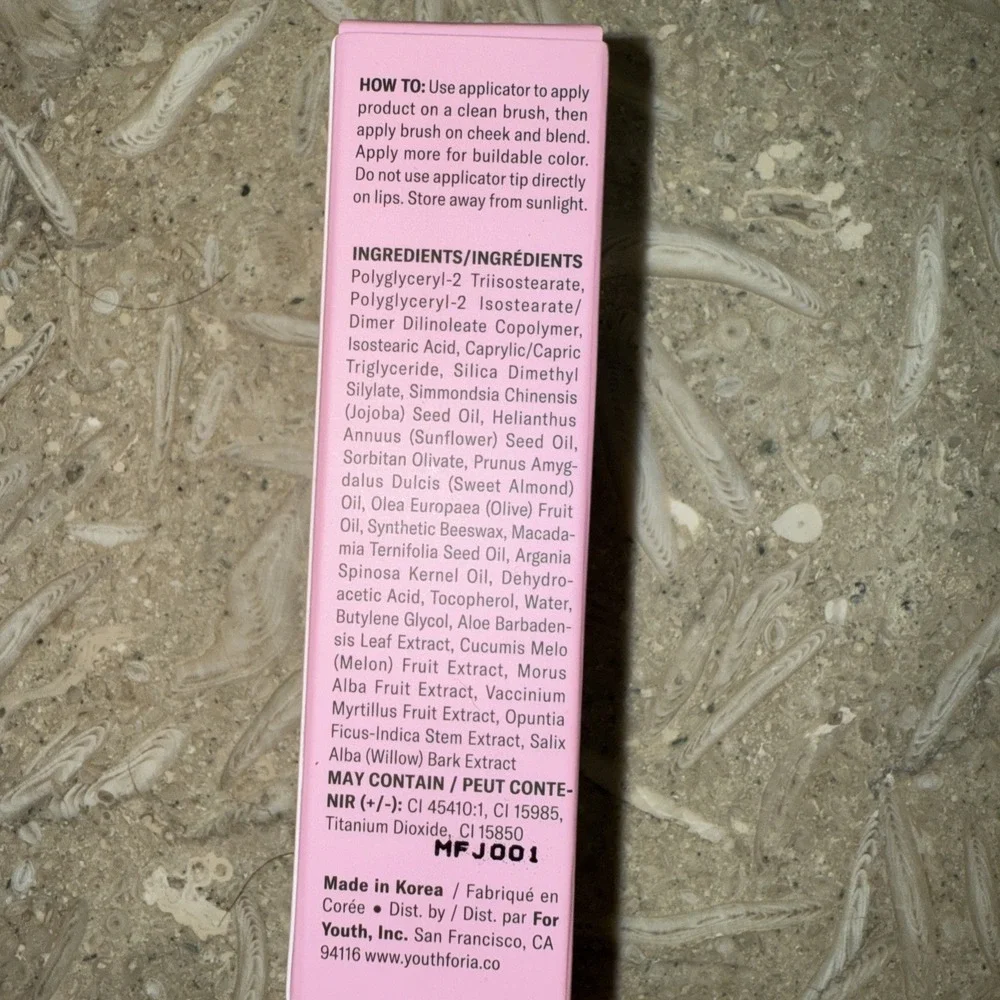 Youth Foria Blush Oil Byo 